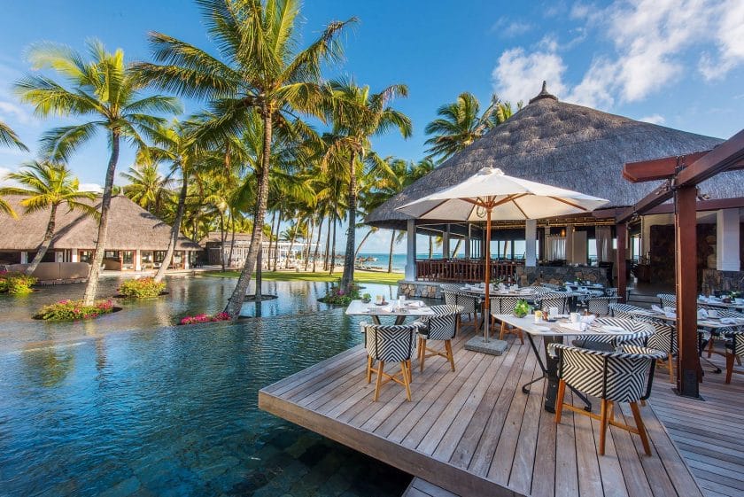 Pool area at Constance Belle Mare Plage in Mauritius | Photo credit: Constance Belle Mare Plage