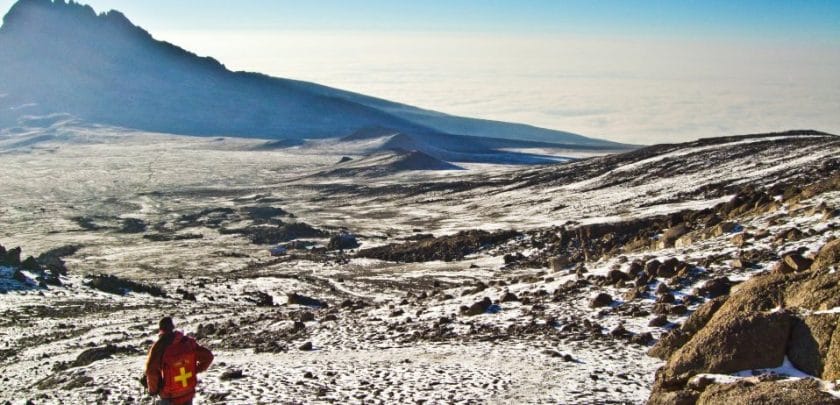 Trekking Mount Kilimanjaro.