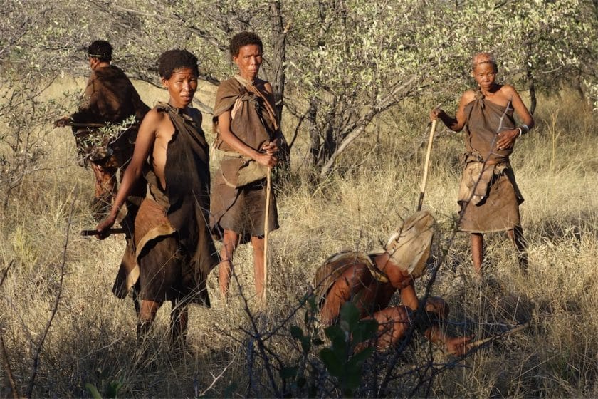 The San people of Botswana.