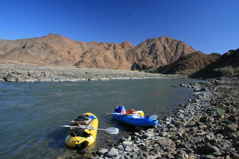 Rafting the Orange River