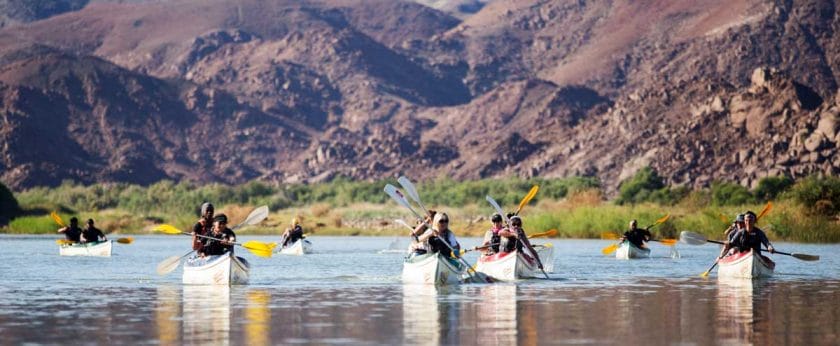 Orange river canoe adventure