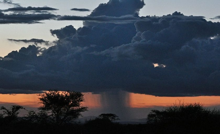 Rain in Kenyas rainy season