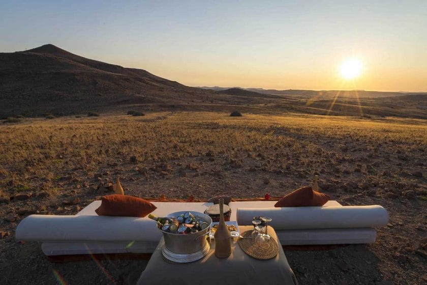 Romantic setting in Namibia 