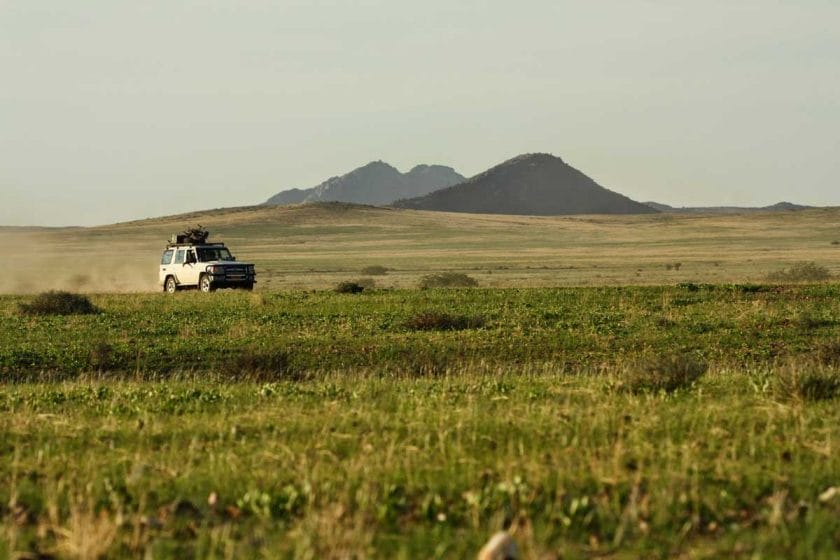 Driving a 4x4 through the iconic Etosha National Park