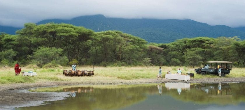 Lake Manyara is lush and green this time of the year