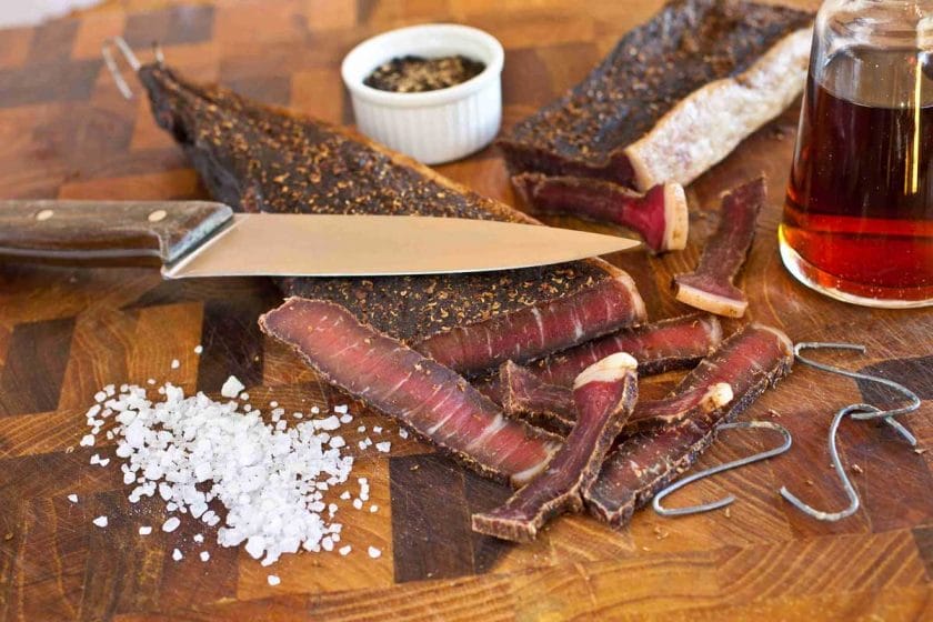 Biltong is a popular snack in Namibia