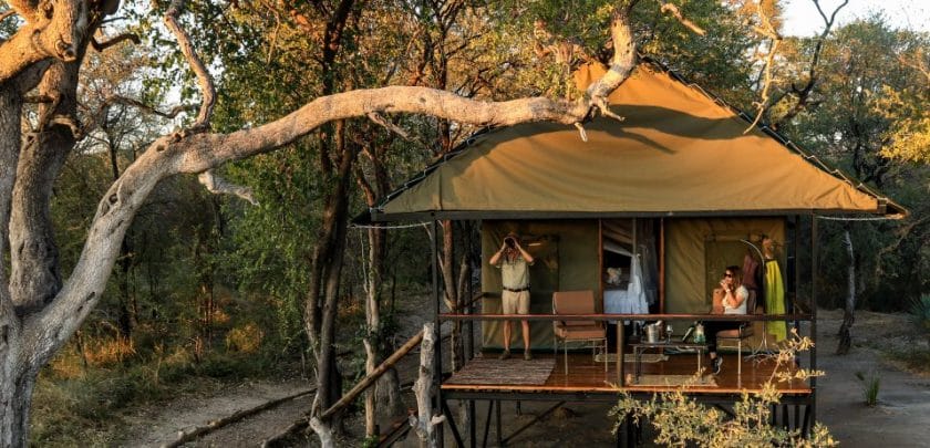 Bomani tented lodge hwange national park in zimbabwe