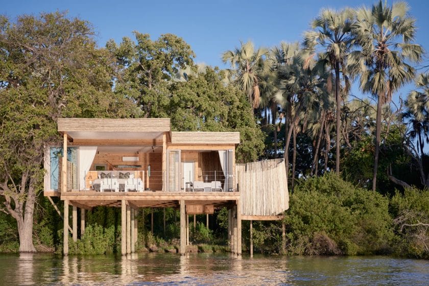 Island Treehouse Suites on the Zambezi River | Photo credits: VIctoria Falls River Lodge