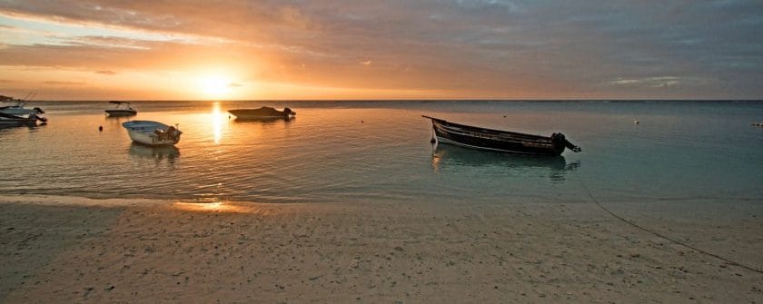 Trou au Biches is a popular beach spot along Grand Baie