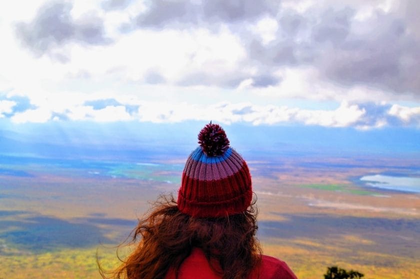 Woman on a solo safari in Uganda