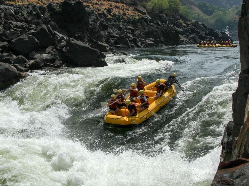 White water rafting is an adrenalin-junkie's dream