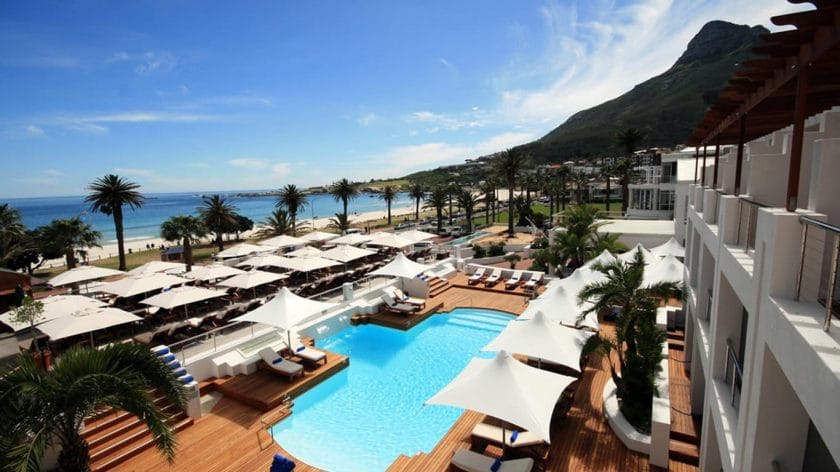 The Bay Hotel in Camps Bay is situated on the main strip of the affluent suburb