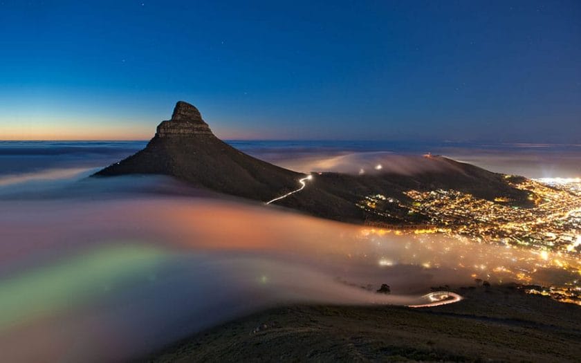 Cape Town in February is generally regarded as the best month, climate-wise. This is a shot of Lion's Head.