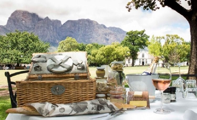 Romantic Picnics are an excellent option during the warmer months from October-April