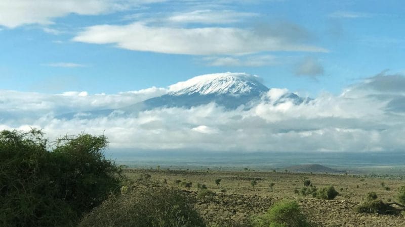 Snow Caps on Mount Kilimanjaro