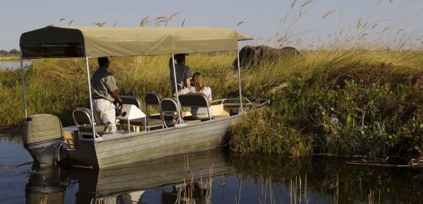 camp xakanaxa okavango delta botswana safari boating