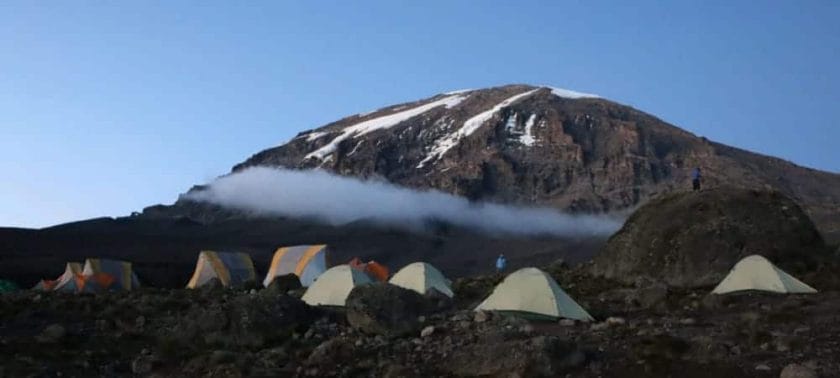 machame camp climbing kilimanjaro