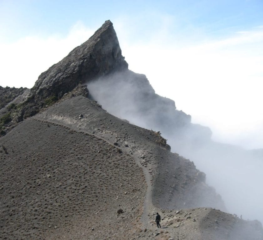 Mount Meru in Tanzania.