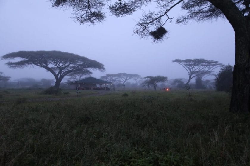 nasikia mobile camp mist in the serengeti