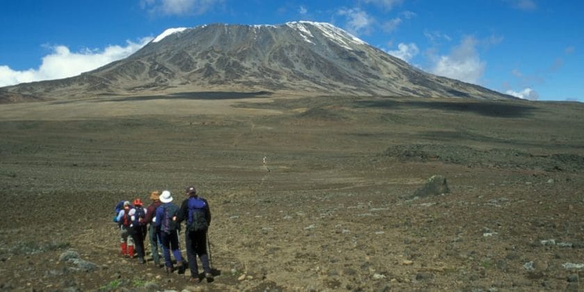 Rongai route on Mount Kilimanjaro.