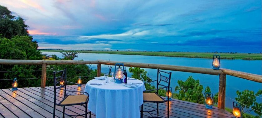 Luxury lodge in Botswana.