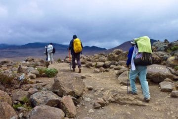 Climbing Kilimanjaro.