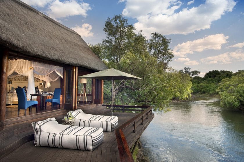 Deck at a luxury lodge in Zambia | Photo credits: Royal Chundu
