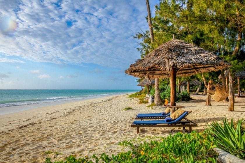Tropical beach in Zanzibar.