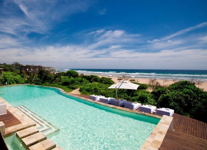 Pool area at White Pearl Resort in Mozambique | Photo credit: White Pearl Resort