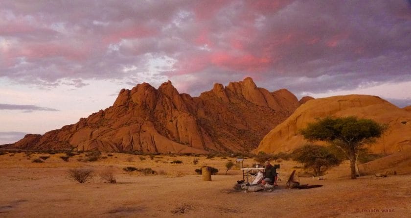 Spitzkoppe Campsite in Namibia.