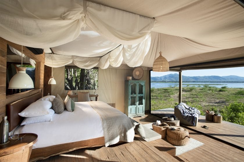 Safari bush camp with views