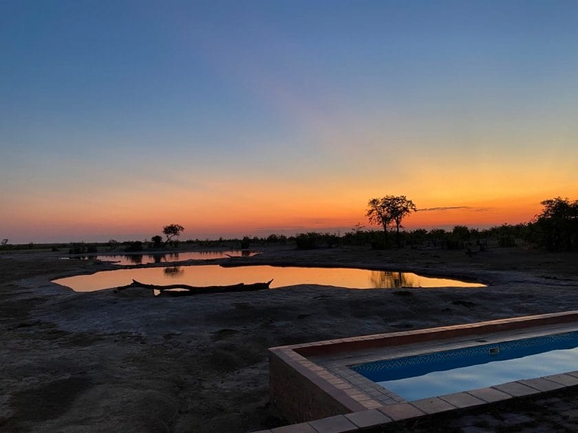 View from Nehimba Camp, Hwange National Park