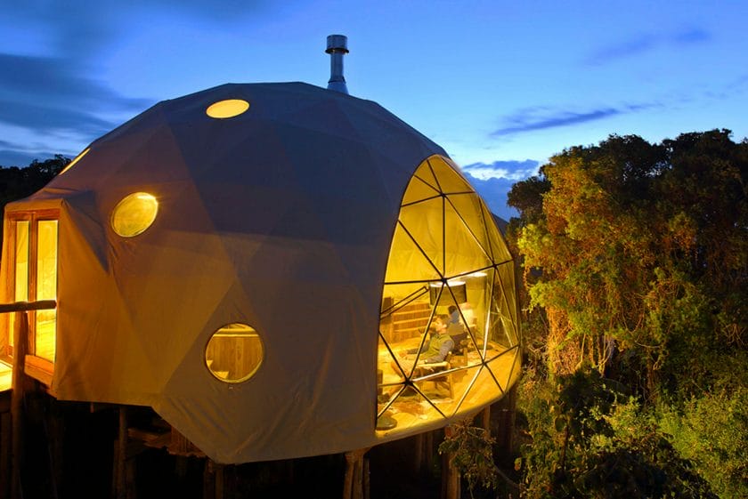 Lounge dome at luxury lodge, Tanzania | Photo credits: The Highlands