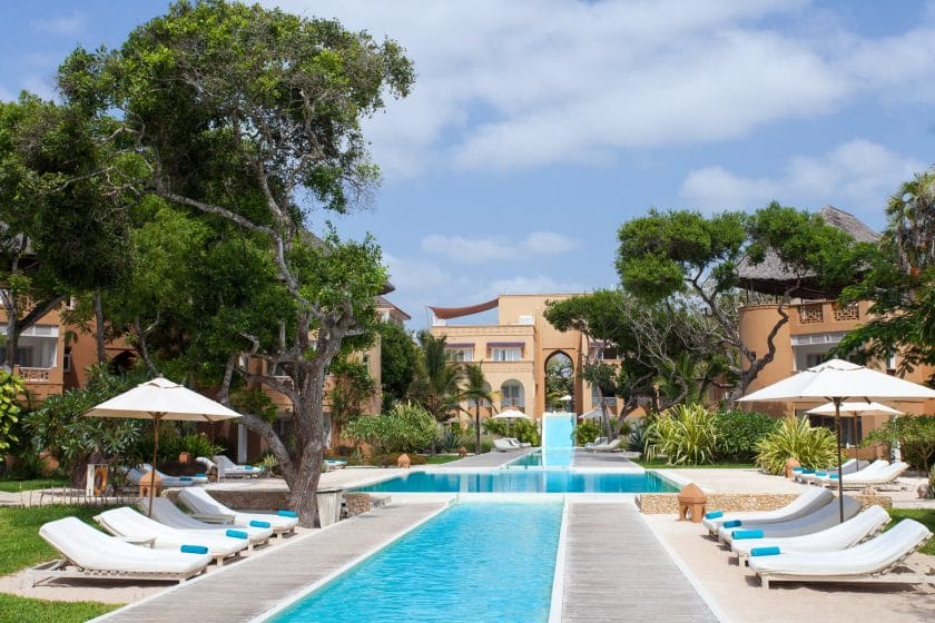 Pool area at Medina Palms in Watamu, Kenya | Photo credit: Medina Palms