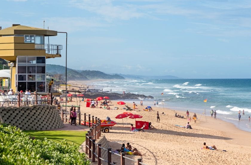 Umhlanga Beach, north coast of Durban.