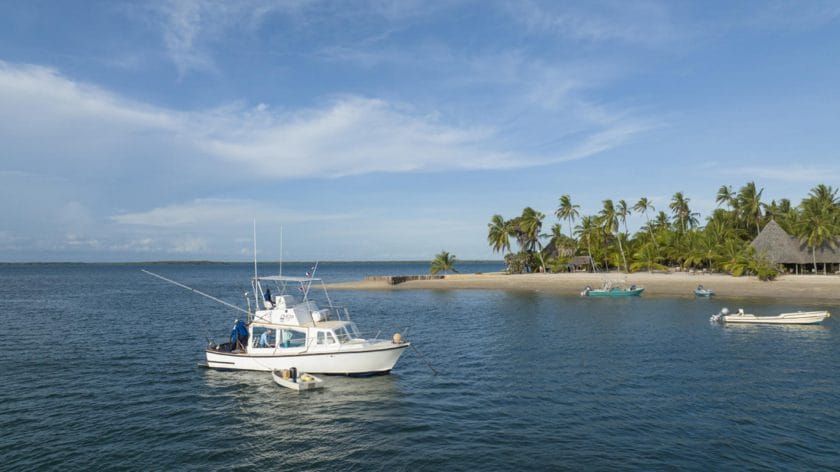 Boat cruise at Manda Island, Kenya.