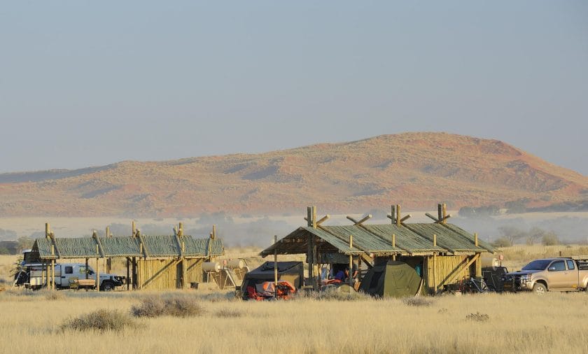Sesriem Oasis campsite in Namibia.