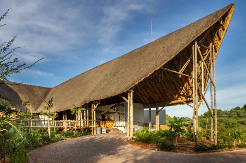 Main entrance Chobe Bush Lodge
