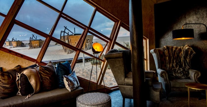 Room interior at Shipwreck Lodge, Namibia | Photo credit: Shipwreck Lodge