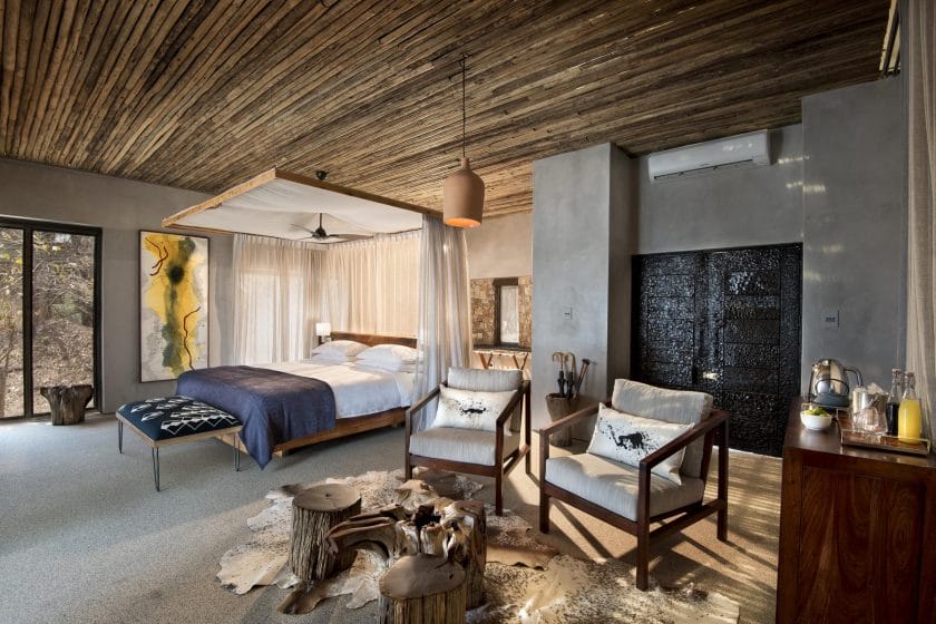 Suite at a luxury lodge in Zimbabwe | Photo credits: Matetsi River Lodge